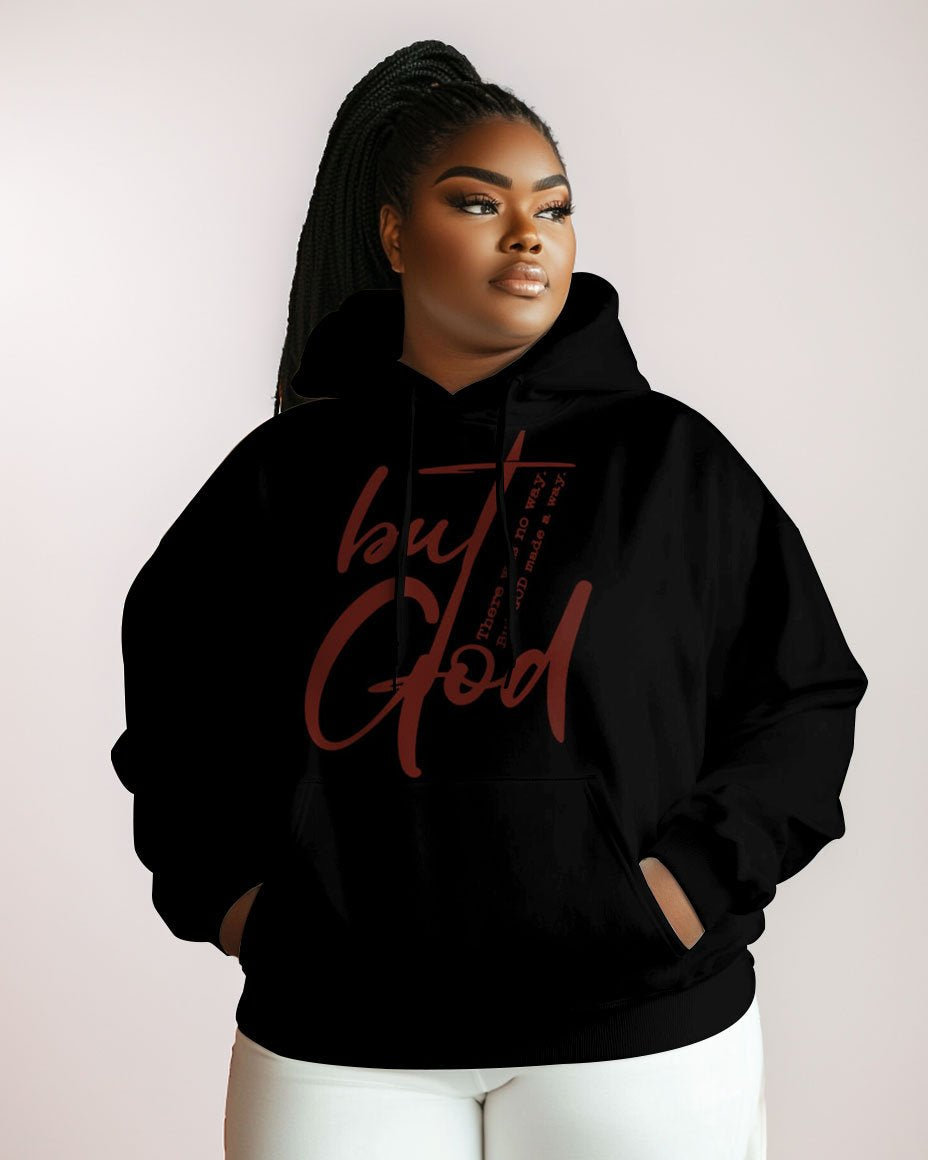 Cotton-There was No Way,But God Made a Way. Print Fashion Daily Long Sleeve Hoodie