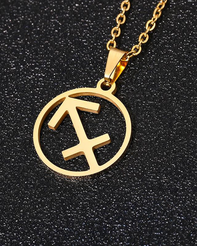 Gold 12 Constellation Necklace