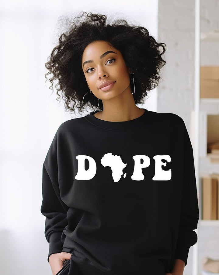 Black History Dope Long Sleeve Sweatshirt