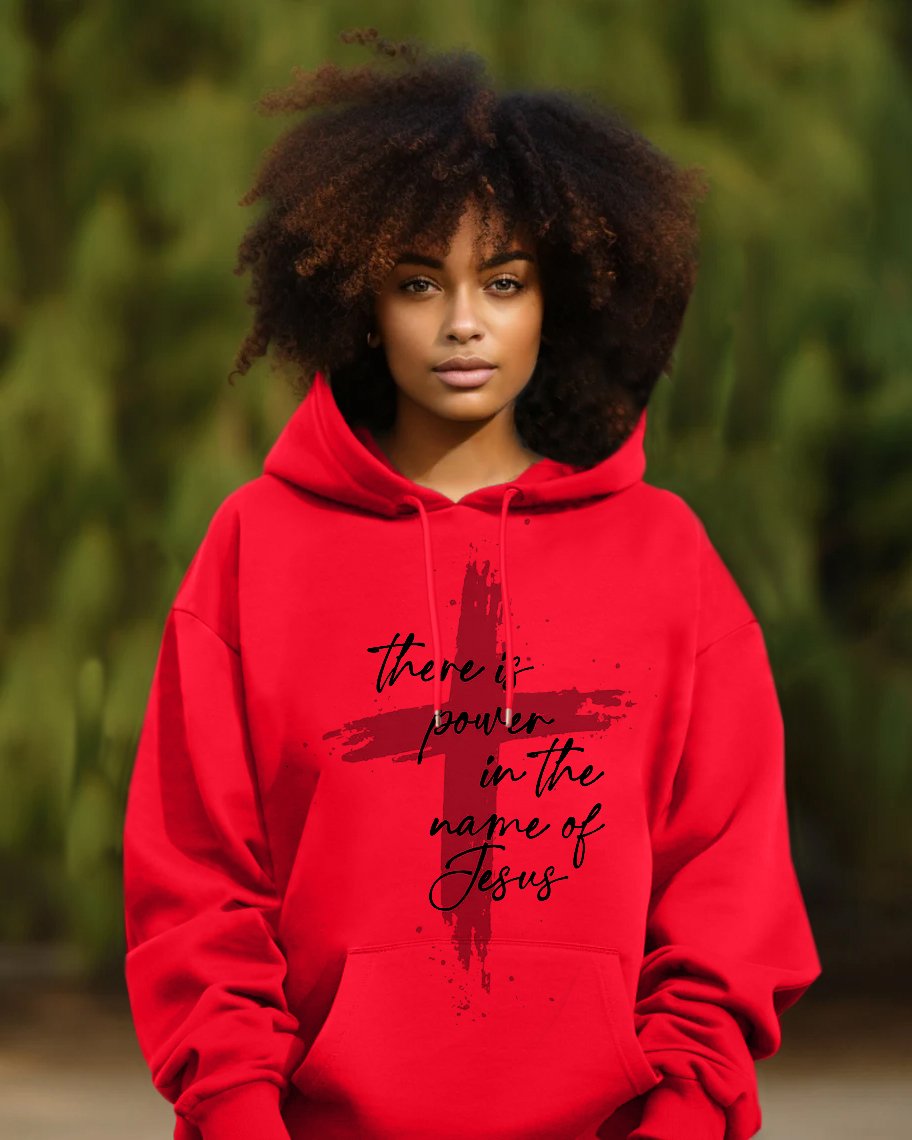 There Is Power In The Name of Jesus Long Sleeve Hoodie