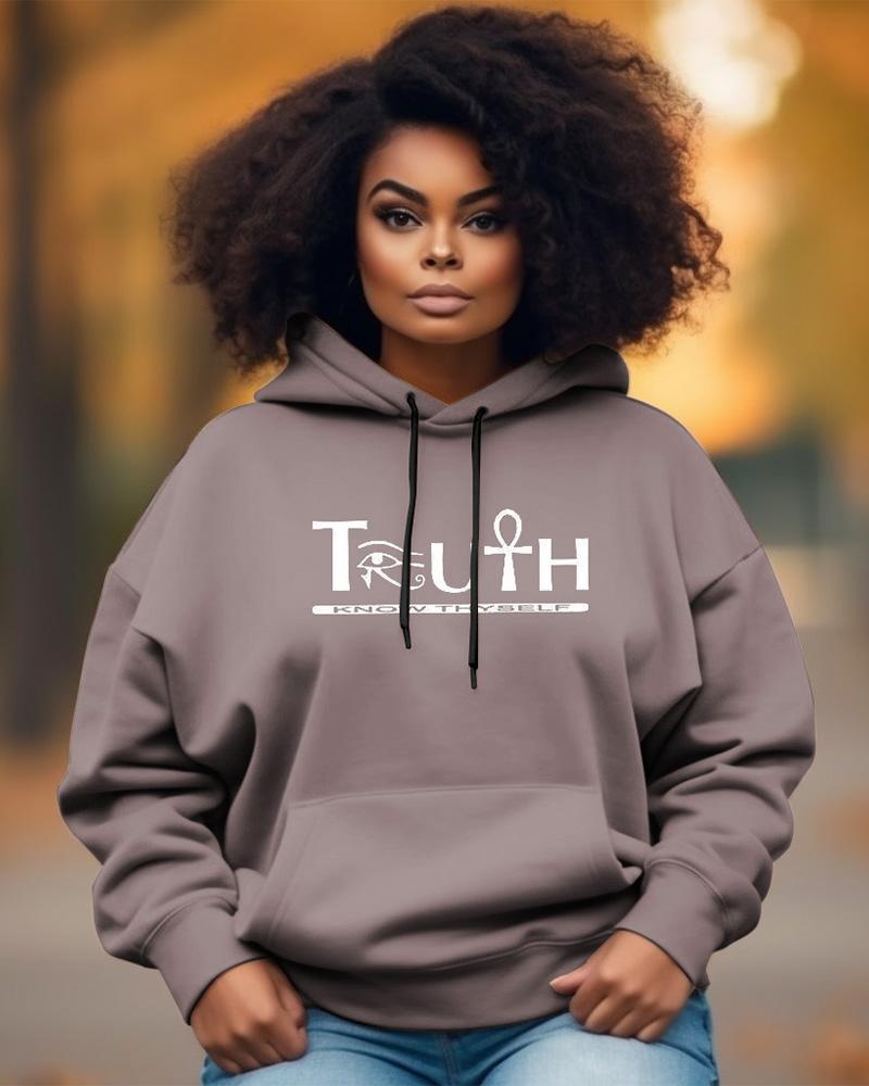 Truth - Know Myself Ankh Long-sleeved Hoodie