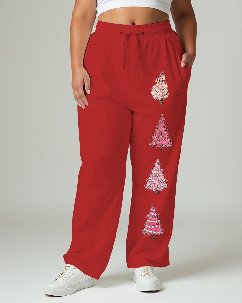 Women's Christmas Print Casual Sweatpants