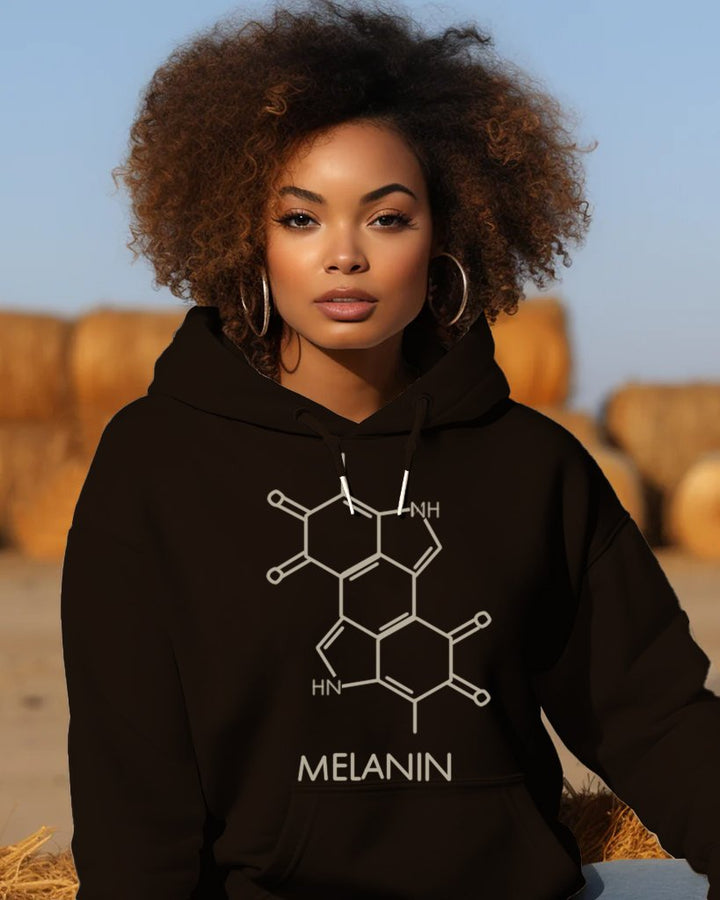 Melanin Element Printing Long-sleeved Hoodie