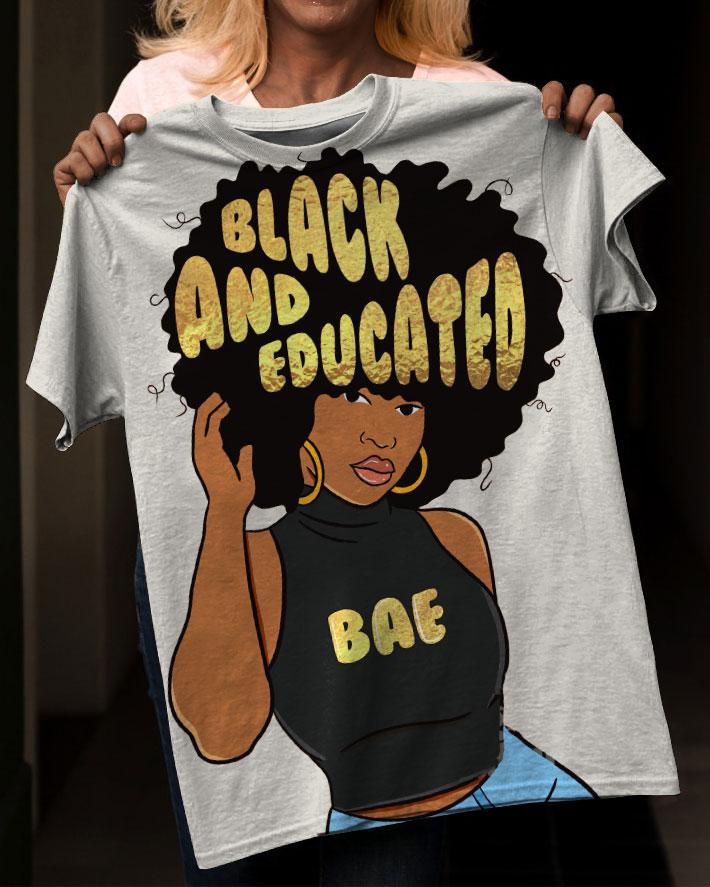 Black and Educated Short Sleeve Tshirt