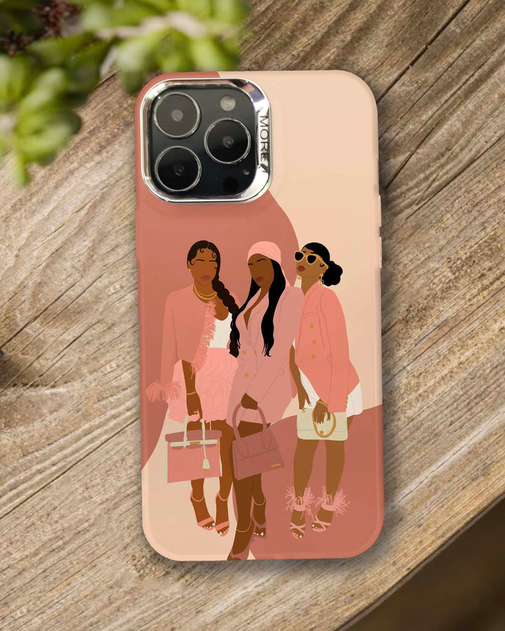 Brown Sisters Cartoon IPhone Case