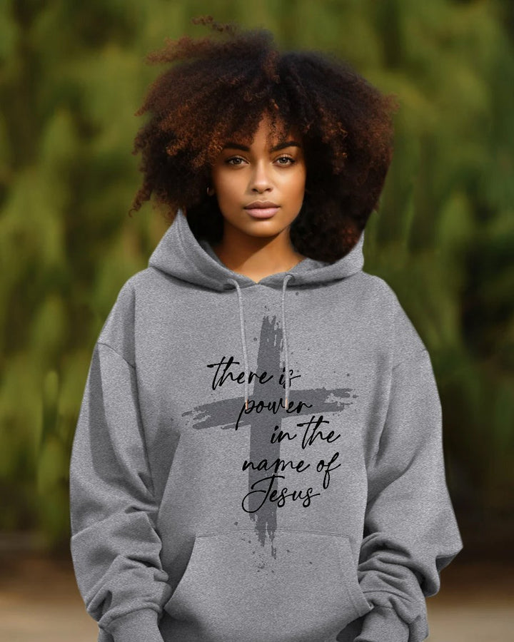 There Is Power In The Name of Jesus Long Sleeve Hoodie