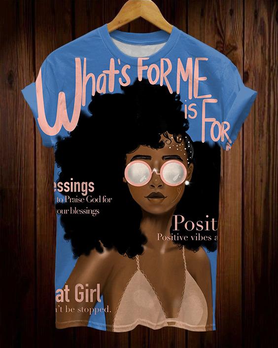 What's for Me Print Short Sleeve Tshirt