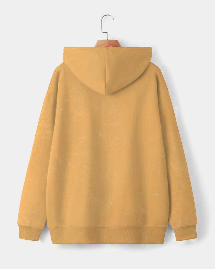 Fashionable Retro Prints Long-sleeved Hoodie