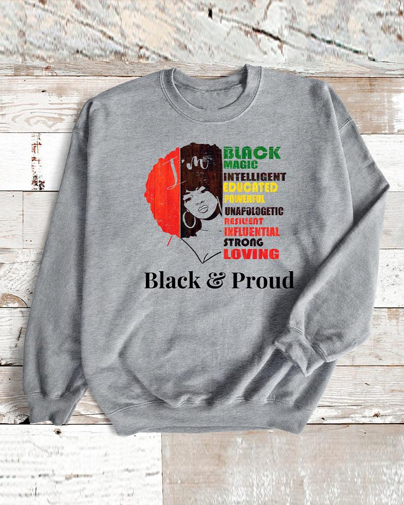 Black Magic Long Sleeve Crewneck Sweatshirt