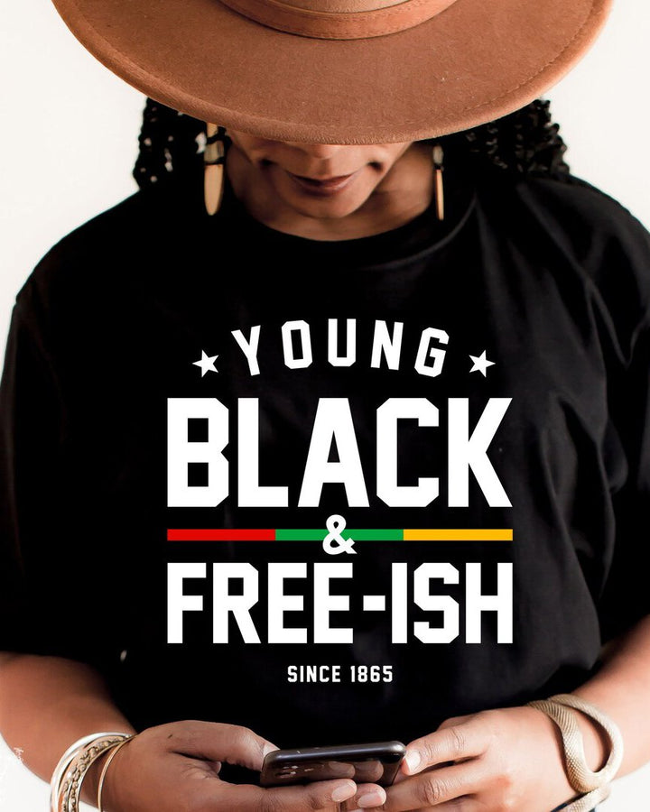 Young Black Since 1865 Short Sleeve Tshirt