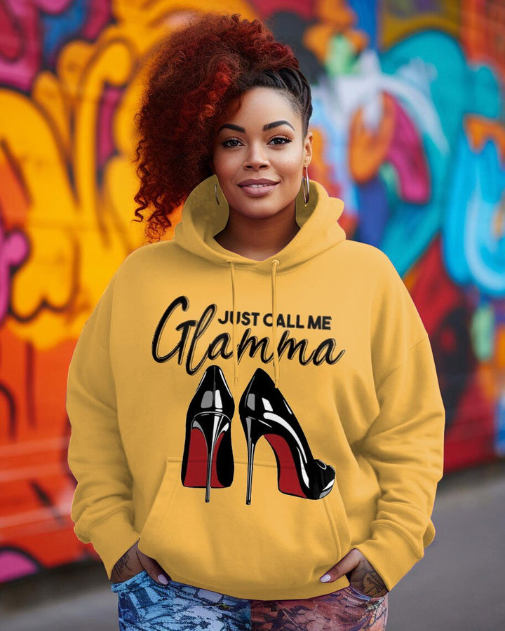 Just Call Me Glamma Long-sleeved Hoodie