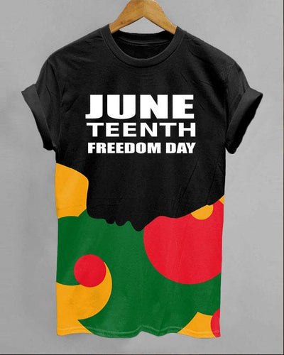 Juneteenth Reggae Stripes Contrast Color Unisex Short Sleeve Tshirt