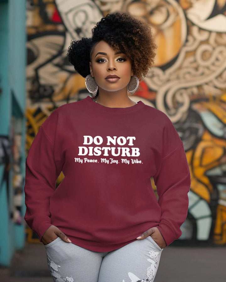 Do Not Disturb My Peace Crewneck Sweatshirt