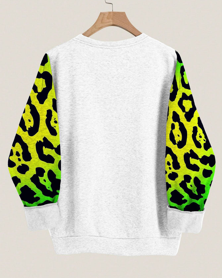 Afro Messy Bun Mardi Gras Bead Me Crewneck Sweatshirt