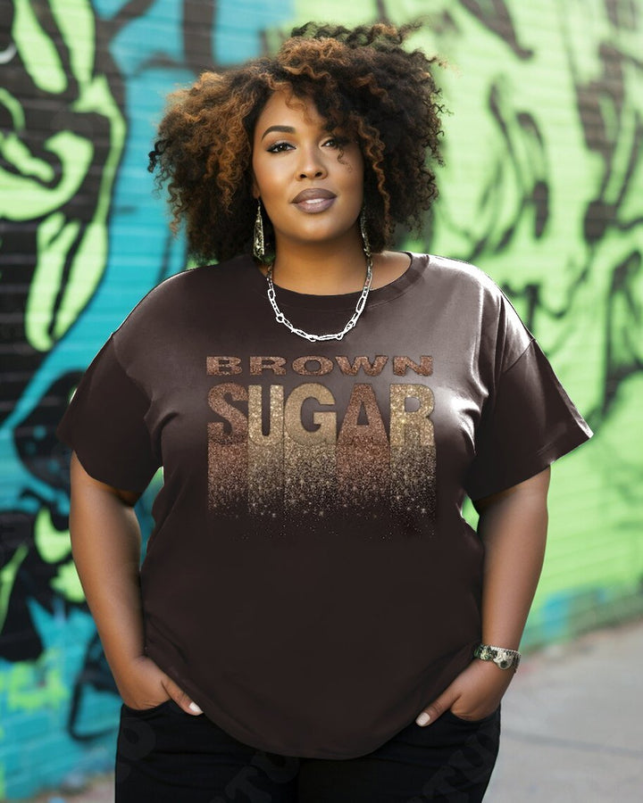 Brown Suger Women Short Sleeve Tshirt