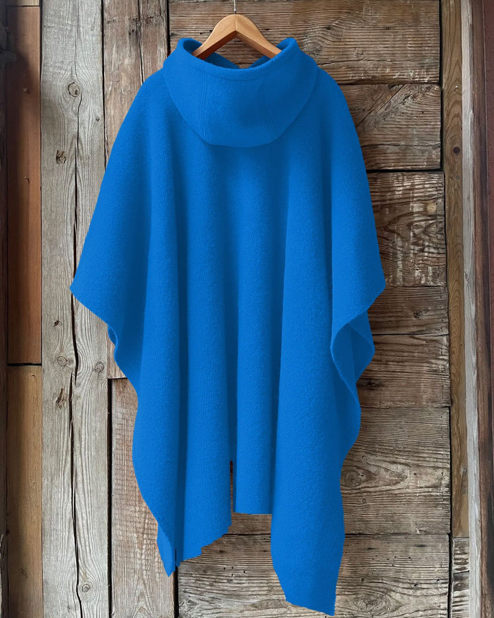 BLESSED Hooded Warm Shawl Cape