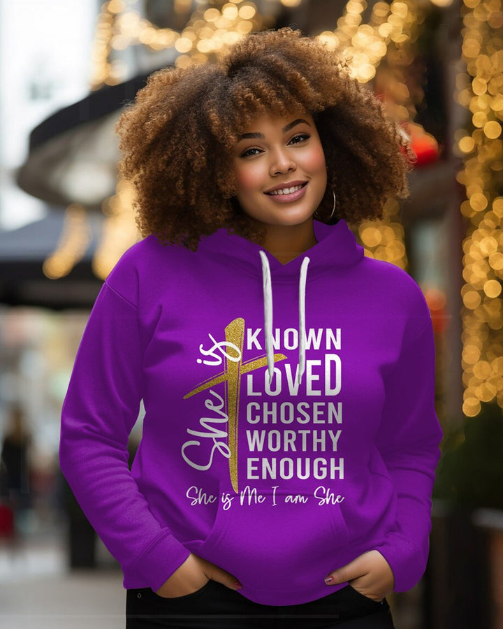 She is Loved Unisex Long-sleeved Hoodie