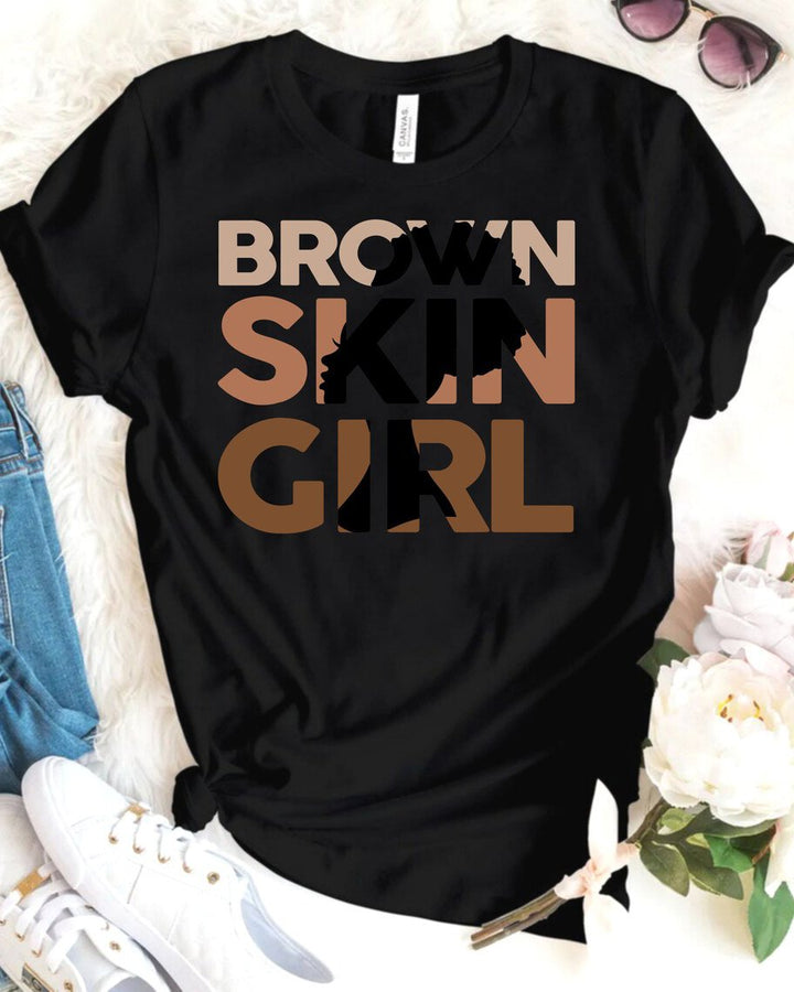 Brown Skin Women Unisex Short Sleeve Tshirt