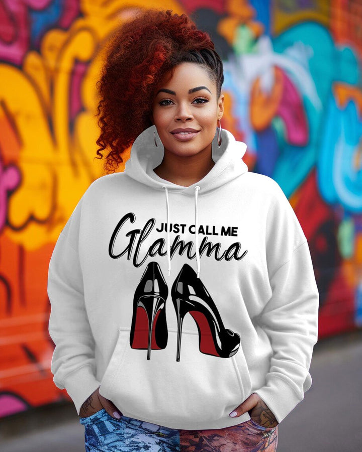 Just Call Me Glamma Long-sleeved Hoodie