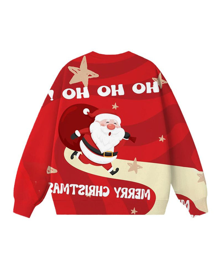 Ohohoh Santa Claus Long Sleeve Crewneck Sweatshirt