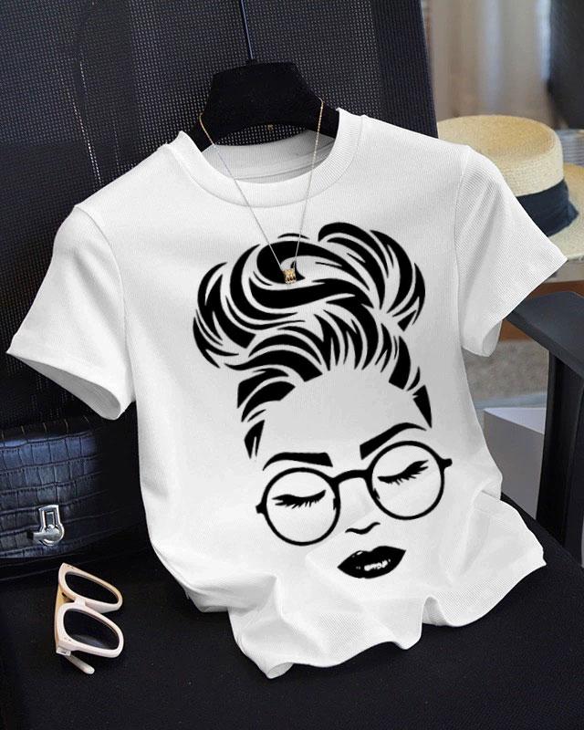 Simple Glasses for Women Unisex Short Sleeve Tshirt