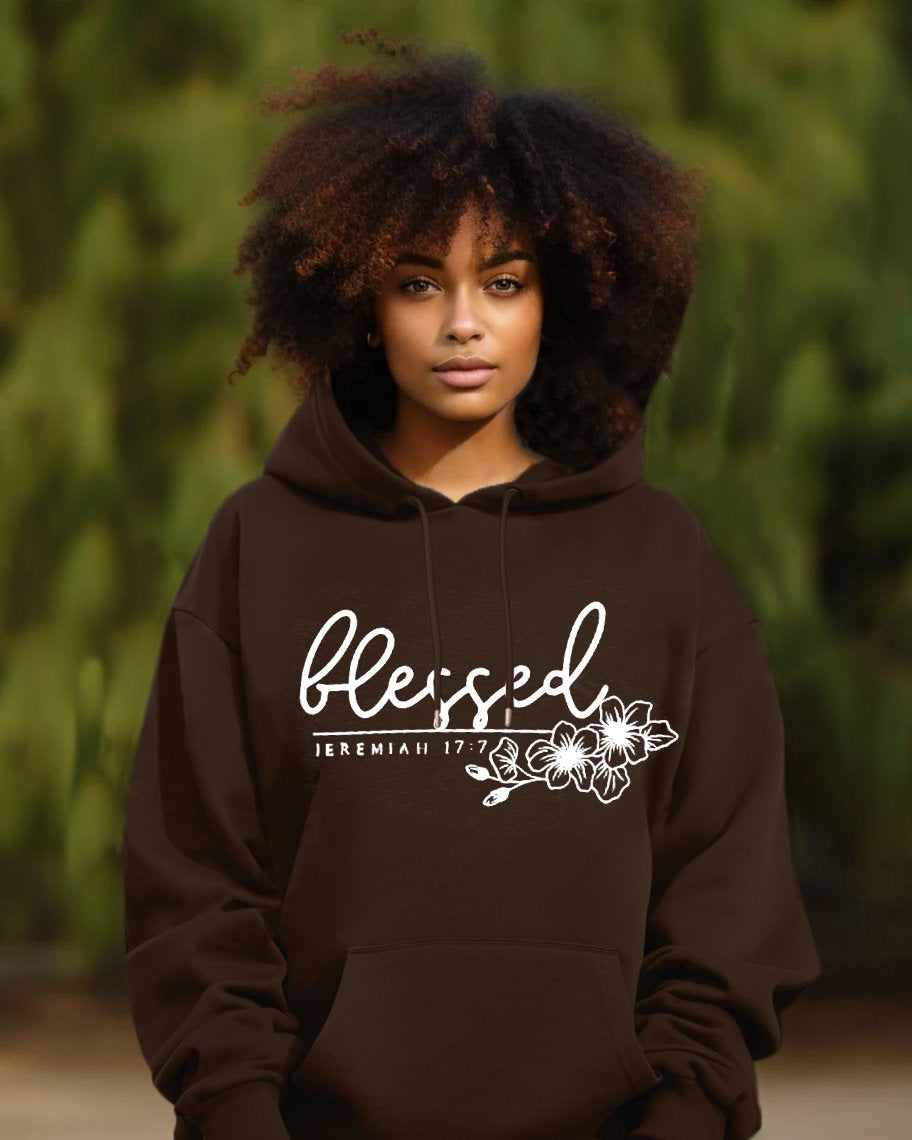 Christian Women Blessed Long Sleeve Hoodie