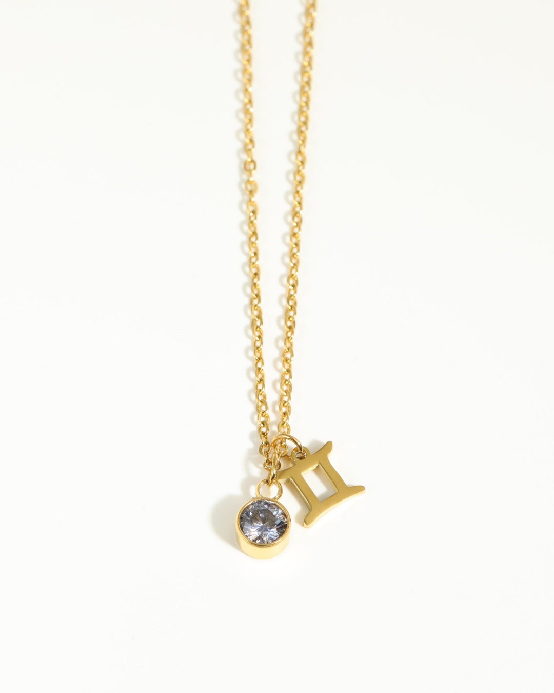 Classic 12 Constellation Zircon Pendant Necklace