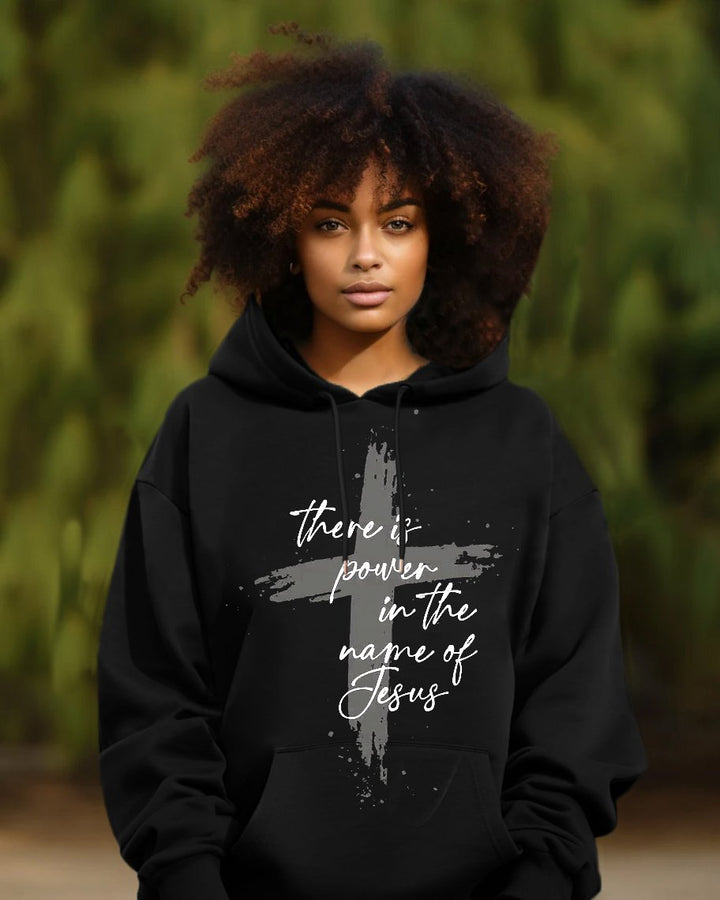 There Is Power In The Name of Jesus Long Sleeve Hoodie