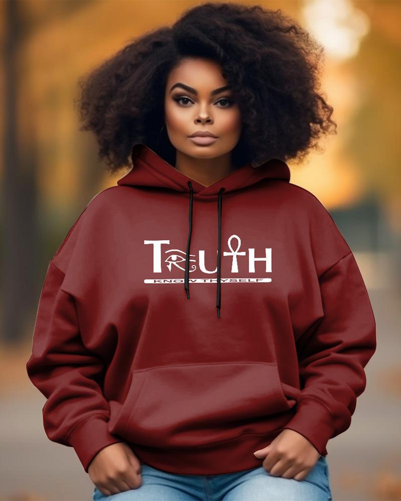 Truth - Know Myself Ankh Long-sleeved Hoodie