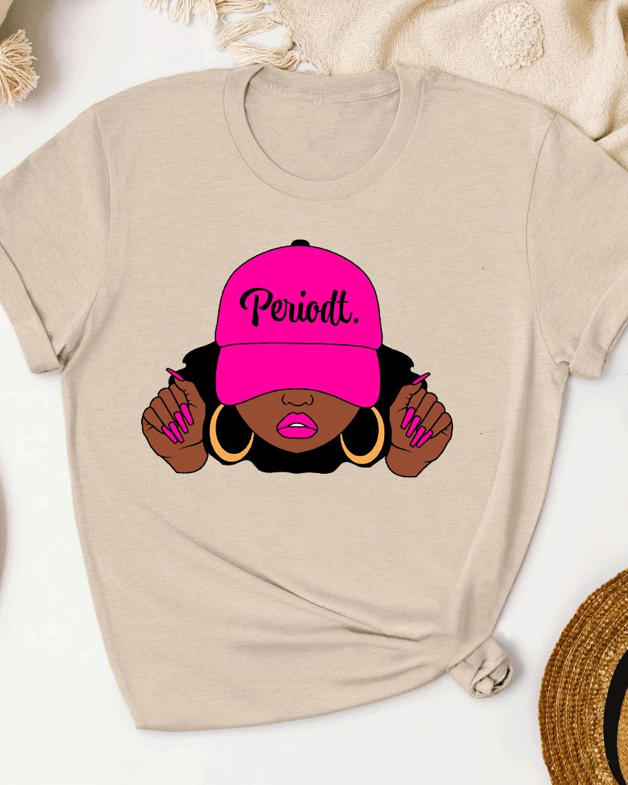 Periodt Woman Cap Short Sleeve Tshirt