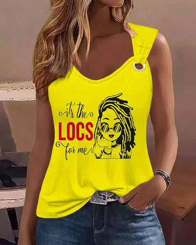 Its The LOCS for Me Sleeveless Top With Sweetheart Neckline