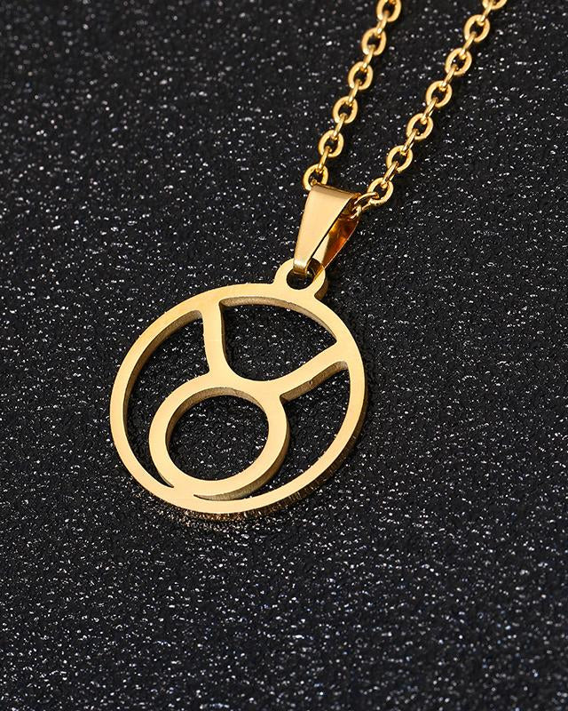 Gold 12 Constellation Necklace