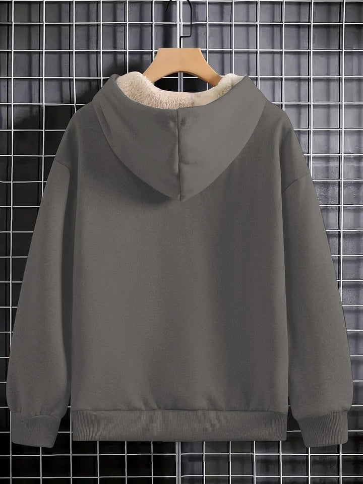 Plush and Warm Your Best Version Long-sleeved Hoodie