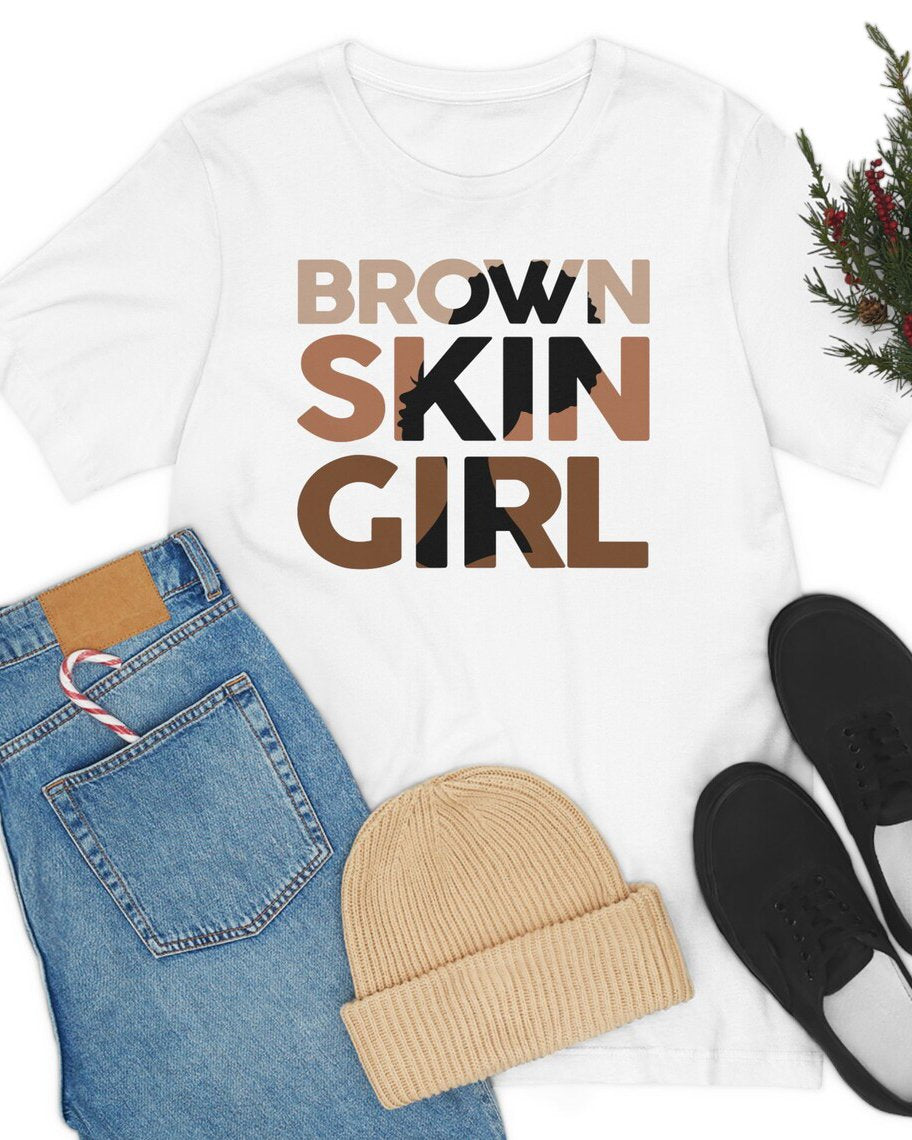 Brown Skin Women Unisex Short Sleeve Tshirt