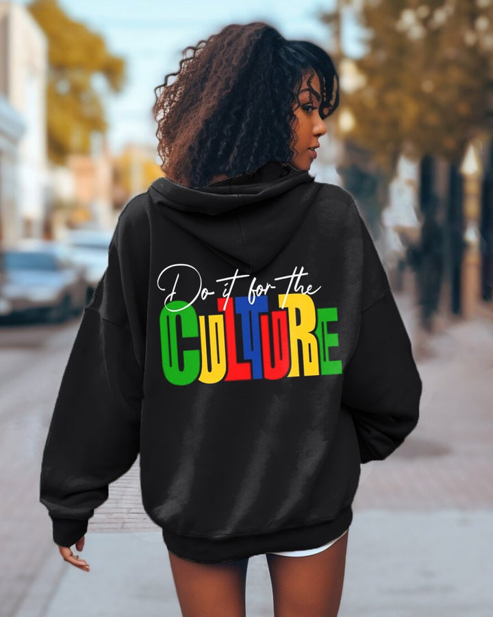 Celebrate Juneteenth Do it For the Culture Long Sleeve Hoodie