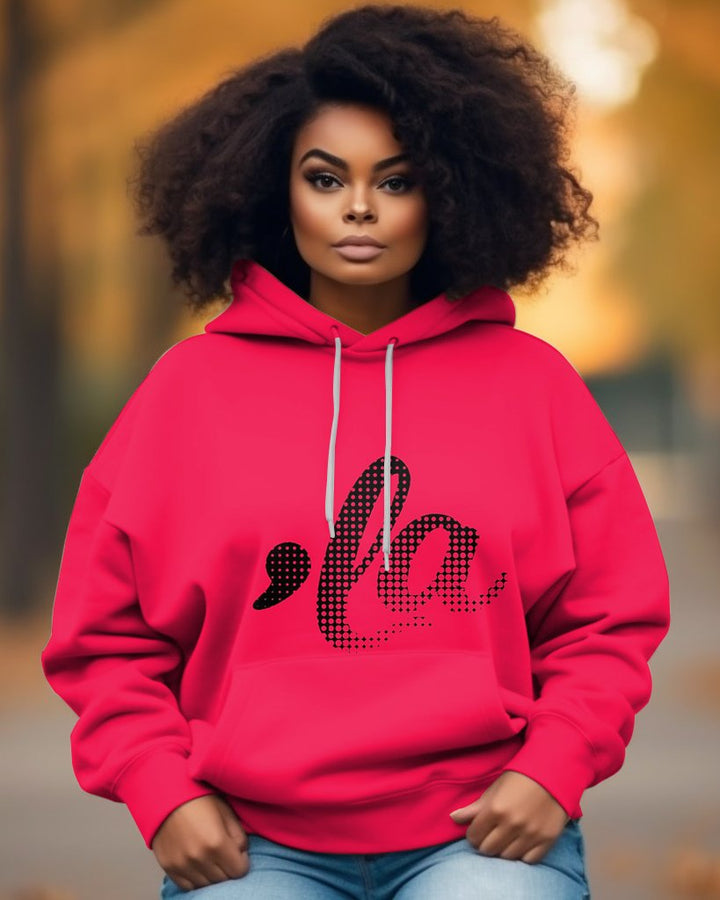 Vote for Women Letter Print Unisex Long-sleeved Hoodie