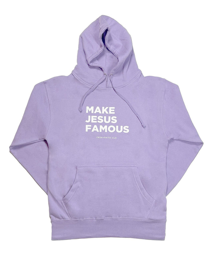 Make Jesus Famous Purple Long Sleeves Hoodie