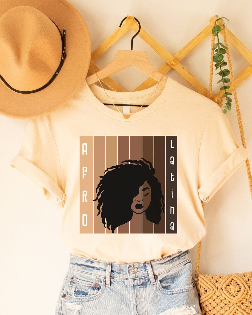 Afro Latina Black Woman Short Sleeve T-shirt