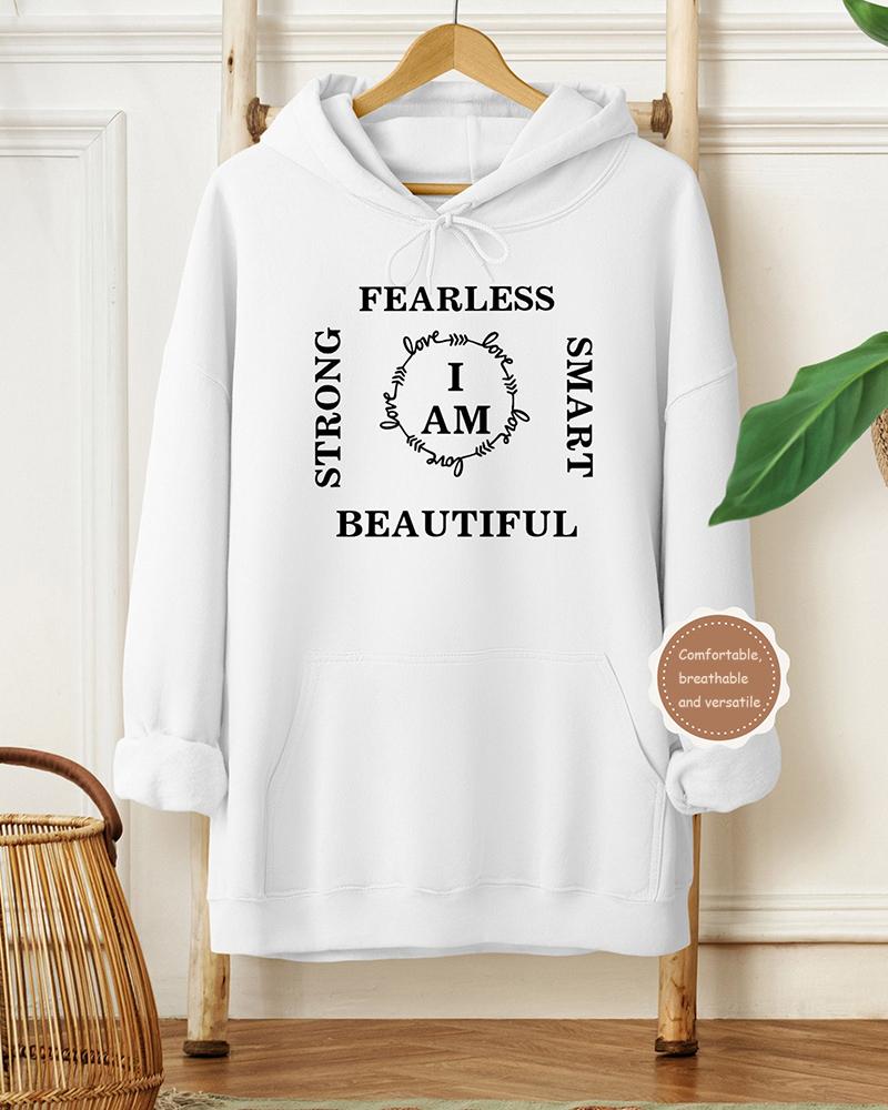 I Am Inspirational Long-sleeved Hoodie