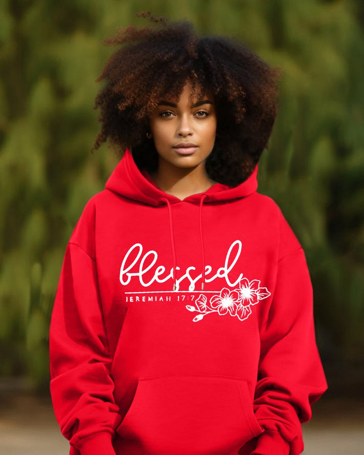 Christian Women Blessed Long Sleeve Hoodie