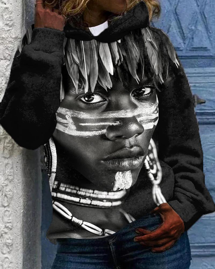 African Art Ethnic Decoration Long-sleeved Hoodie