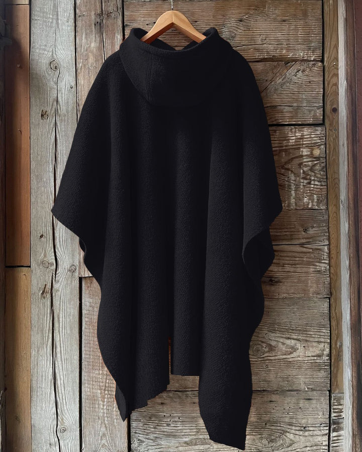 Powered By The Black Women Hooded Warm Shawl Cape