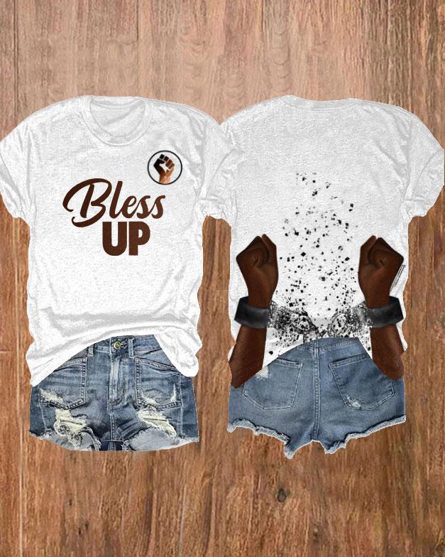 Juneteenth Bless Up Unisex Short Sleeve Tshirt