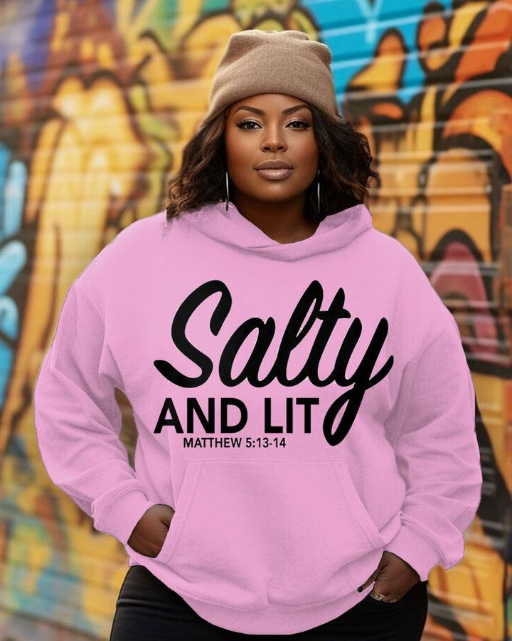 Salty and Lit Matthew 513-14 Long-sleeved Hoodie