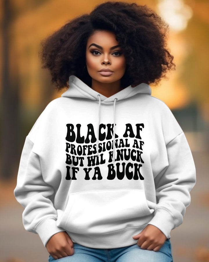 Black Af Long-sleeved Hoodie