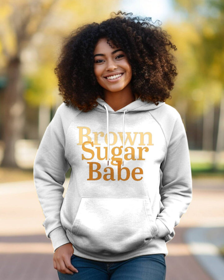 Brown Suger Baby Lips Women Long Sleeve Hoodie