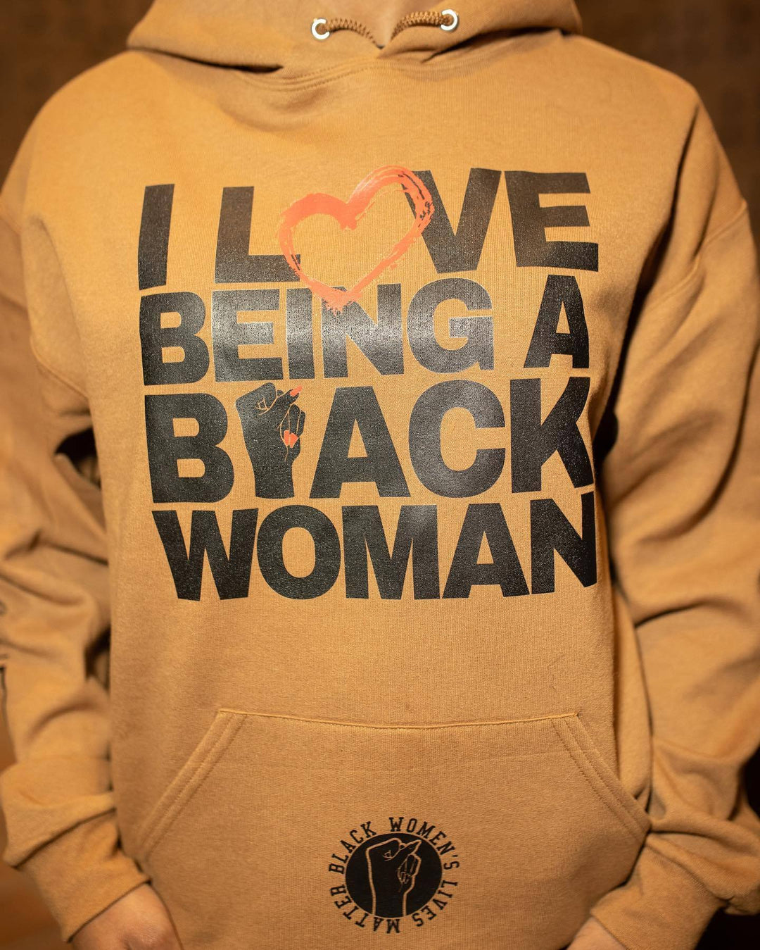 I Love Being a Black Woman Long Sleeves Hoodie