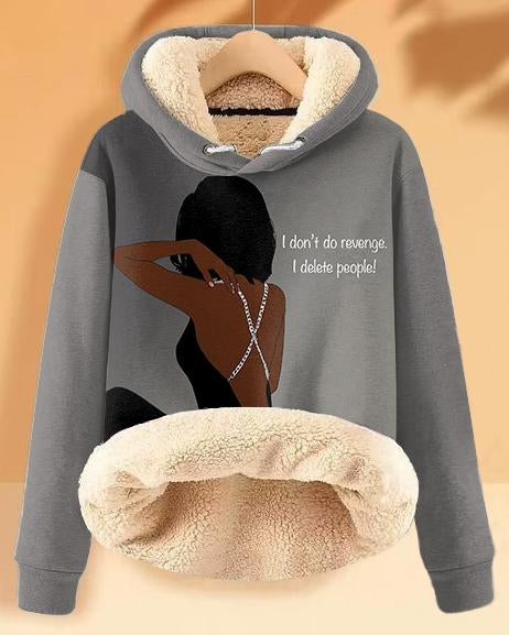 Plush and Warm Your Best Version Long-sleeved Hoodie