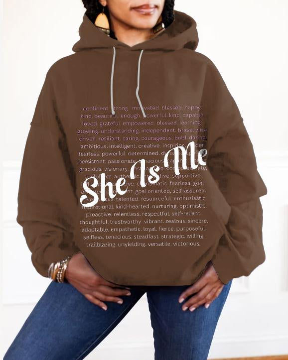 Black Woman She Is Long-sleeved Hoodie