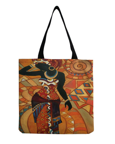 African Tribe Girl Canvas Bag
